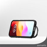 4smarts iPhone 15 Cover Defend Case Magic Stand MagSafe