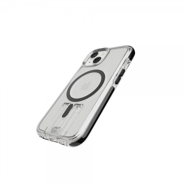 Tech21 iPhone 13/14/15/16. generation/17. generation Cover Evo Crystal Kick MagSafe Klar/Sort