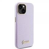 Guess iPhone 15 Cover Full Glitter Wrapped Lilac
