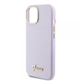 Guess iPhone 15 Cover Full Glitter Wrapped Lilac