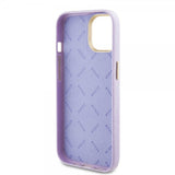 Guess iPhone 15 Cover Full Glitter Wrapped Lilac