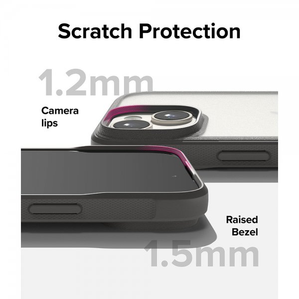 Ringke iPhone 15 Cover Fusion Bold Matgrå