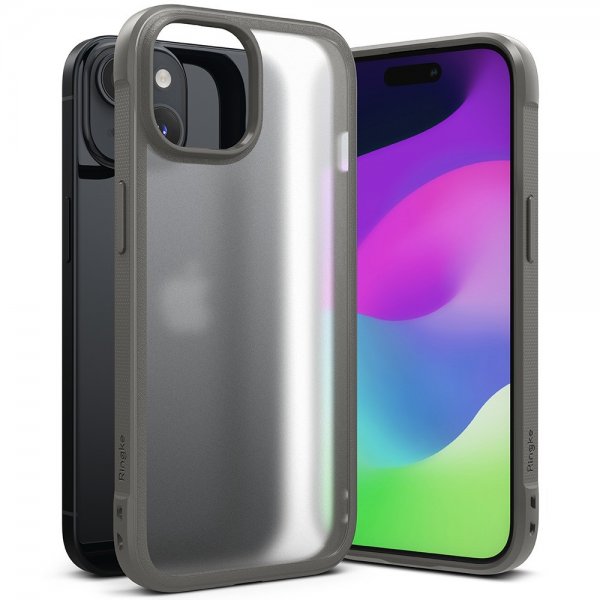 Ringke iPhone 15 Cover Fusion Bold Matgrå