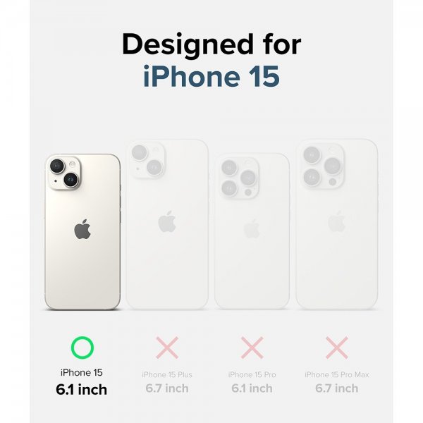 Ringke iPhone 15 Cover Fusion Matte Clear