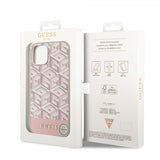 Guess iPhone 15 Cover G Cube MagSafe Rosa