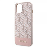 Guess iPhone 15 Cover G Cube MagSafe Rosa