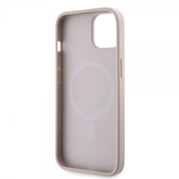 Guess iPhone 15 Cover G Cube MagSafe Rosa