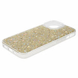 iPhone 15 Cover Glitter Pailletter Guld