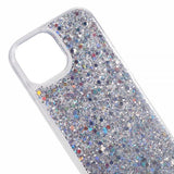 iPhone 15 Cover Glitter Pailletter Sølv