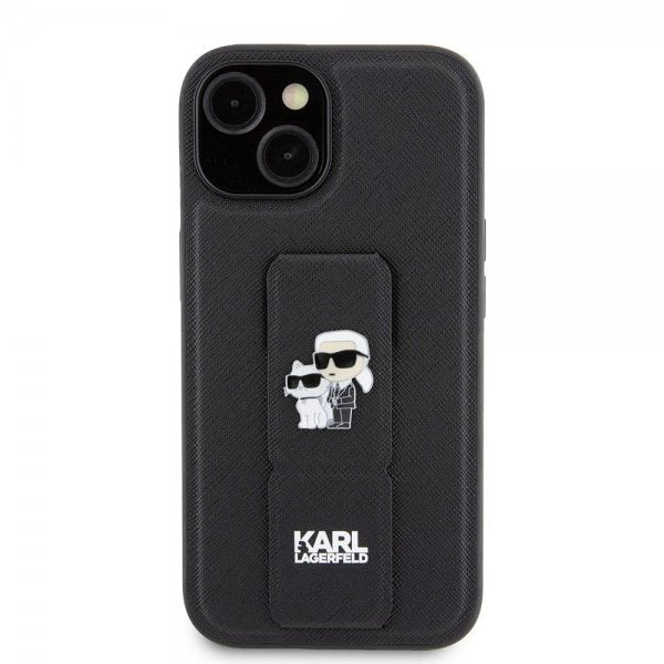 Karl Lagerfeld iPhone 15 Cover Grip Stand Function Sort
