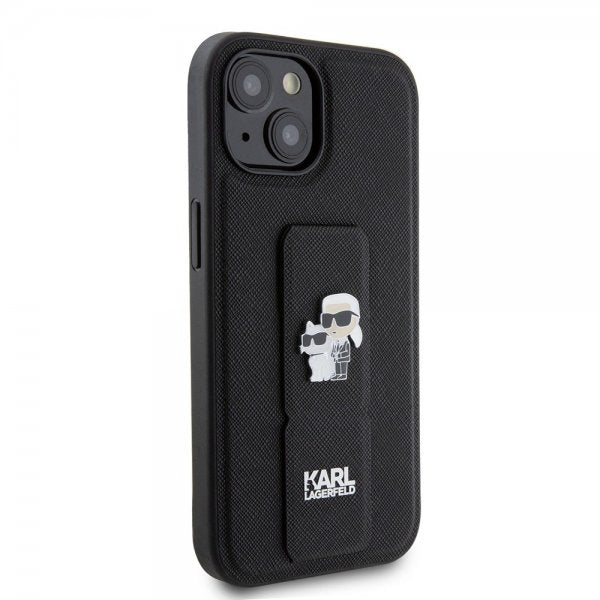 Karl Lagerfeld iPhone 15 Cover Grip Stand Function Sort
