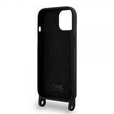 Karl Lagerfeld iPhone 15 Cover Ikonik Crossbody Sort