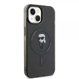 Karl Lagerfeld iPhone 15 Cover Ikonik MagSafe Sort