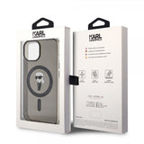 Karl Lagerfeld iPhone 15 Cover Ikonik MagSafe Sort