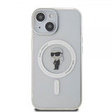 Karl Lagerfeld iPhone 15 Cover Ikonik MagSafe Transparent
