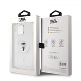 Karl Lagerfeld iPhone 15 Cover Ikonik MagSafe Transparent