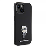 Karl Lagerfeld iPhone 15 Cover Ikonik Metal Pin Sort