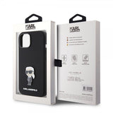 Karl Lagerfeld iPhone 15 Cover Ikonik Metal Pin Sort