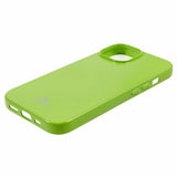 Mercury iPhone 15 Cover Jelly Glitter Grøn