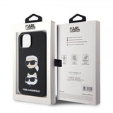 Karl Lagerfeld iPhone 15 Cover Karl & Choupette Sort