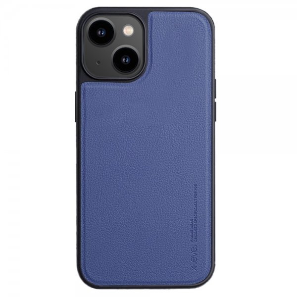 X-Level iPhone 15 Cover Kunstlæder MagSafe Blå