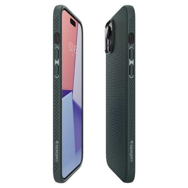 Spigen iPhone 15 Cover Liquid Air Abyss Green