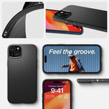 Spigen iPhone 15 Cover Liquid Air Mat Sort