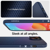 Spigen iPhone 15 Cover Liquid Air Navy Blue