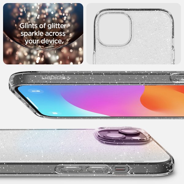 Spigen iPhone 15 Cover Liquid Crystal Glitter Crystal Quartz
