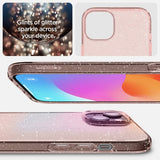 Spigen iPhone 15 Cover Liquid Crystal Glitter Rose Quartz