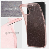 Spigen iPhone 15 Cover Liquid Crystal Glitter Rose Quartz