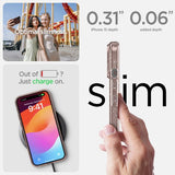 Spigen iPhone 15 Cover Liquid Crystal Glitter Rose Quartz