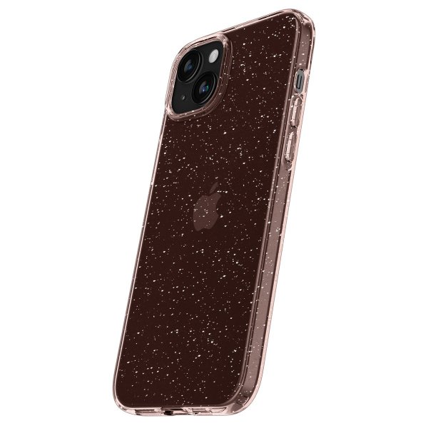 Spigen iPhone 15 Cover Liquid Crystal Glitter Rose Quartz