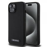 Karl Lagerfeld iPhone 15 Cover Liquid Silicone MagSafe Sort