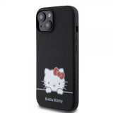 Hello Kitty iPhone 15 Cover Liquid Silikone Sort