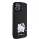 Hello Kitty iPhone 15 Cover Liquid Silikone Sort