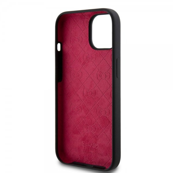 Hello Kitty iPhone 15 Cover Liquid Silikone Sort