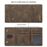 Dg.Ming iPhone 15 Cover M2 Series Aftagelig Kortholder Kaffe