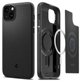 Spigen iPhone 15 Cover Mag Armor MagFit Mat Sort