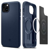 Spigen iPhone 15 Cover Mag Armor MagFit Navy Blue