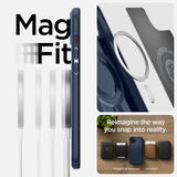 Spigen iPhone 15 Cover Mag Armor MagFit Navy Blue