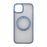 Rvelon iPhone 15 Cover Drejbart MagSafe Stativ Blå