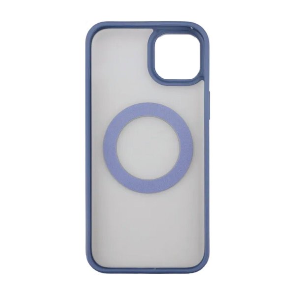 Rvelon iPhone 15 Cover Drejbart MagSafe Stativ Blå