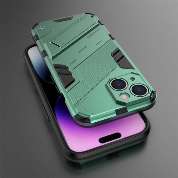 iPhone 15 Cover med Stativ Grøn