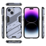 iPhone 15 Cover med Stativ Mørkeblå