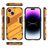 iPhone 15 Cover med Stativ Orange
