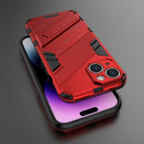 iPhone 15 Cover med Stativ Rød