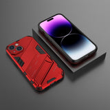 iPhone 15 Cover med Stativ Rød