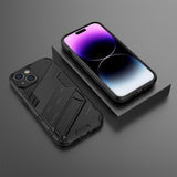 iPhone 15 Cover med Stativ Sort