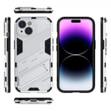 iPhone 15 Cover med Stativ Hvid